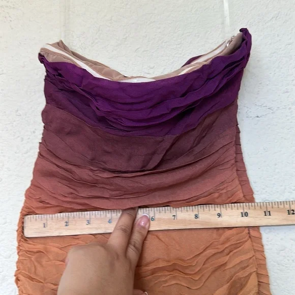 House of CB Sofie Mesh Ombre‎ Mini Dress Size XS Taller length - Picture 12 of 15